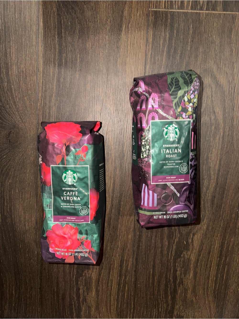 Starbucks Caffè Verona & Italian Roast - Dark Roast/ Whole Bean